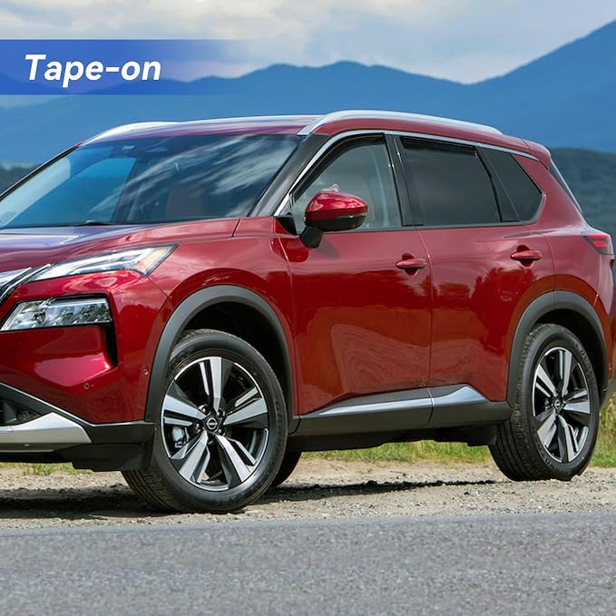 Window Visors Rain Guards for 2021-2026 Nissan Rogue, Out-Channel Window Vent Wind Deflectors Visors Shades for 21-26 Rogue (Not for Nissan Rogue Sport & Select)