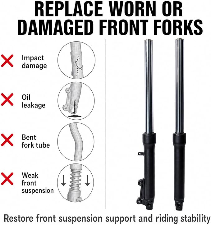 Mini Bike Shock Absorber Front fork Suspension Kit for Coleman B200 B200RS B200RSV B200R B200C B200V RB200 Realtree RT200 Mega Moto B212 MAX Mini Bike