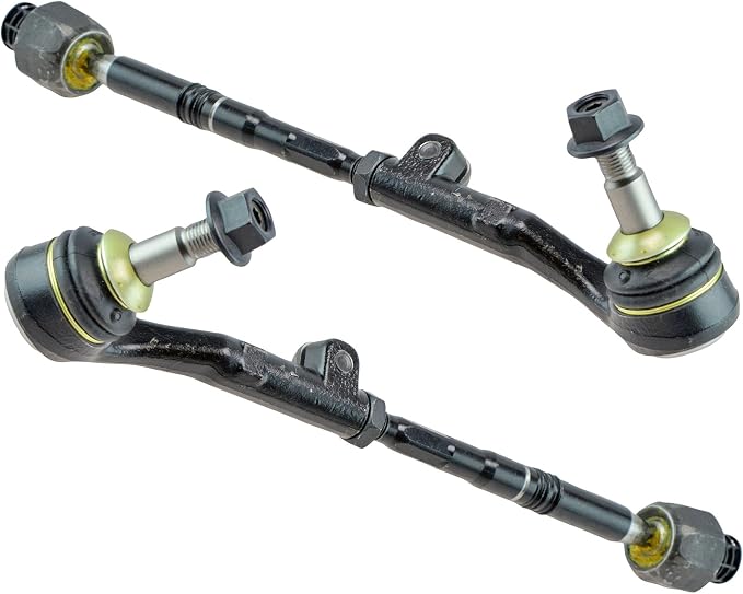 TRQ Inner and Outer Driver and Passenger Side Tie Rod Set 2 Piece Compatible with 06 BMW 325i 06 BMW 330i 07-11 328i 07-11 335i 12-13 328i Coupe 12-13 328i Convertible 08-13 128i