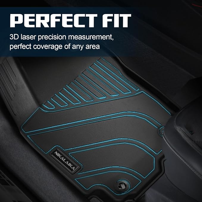 Floor Mats for Toyota RAV4 2013-2018, All Weather Cargo Liner with Backrest Mat Protection and Door Sill Guards TPE Rubber Full Set Automotive Floor Mats Trunk Mat for 2018 RAV4 Accessories