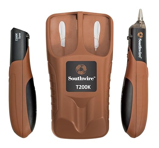 Southwire Contractor Tone Probe Kit - Fast Cable Tracing Behind Walls - On-Board Test Lead Storage - Flashlight - Signal Strength Indicator - Nylon Case