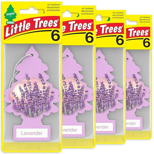 LITTLE TREES Car Air Freshener | Hanging Tree Provides Long Lasting Scent for Auto and Home | 24 Air Fresheners |Lavender