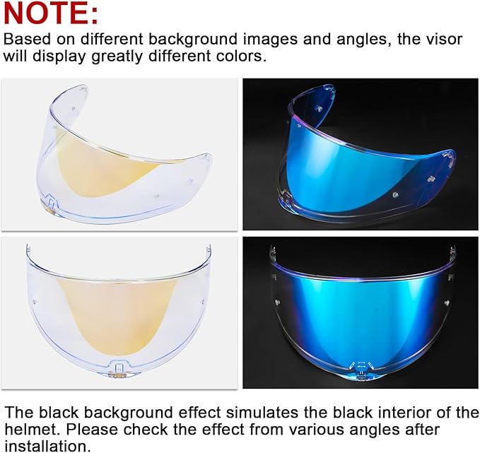 PSLER Sedici Strada 2 Visor - Sedici Strada 2 and Strada 3 Face Shield Motorcycle Helmet visor Accessories Replacement for LS2 FT2 VECTOR Sedici Strada 2 Strada 3 FF801 FF397,Transparent Blue