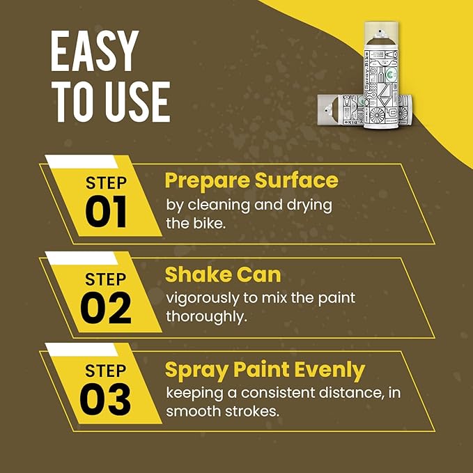 Spray.Bike Spray Paint | Designed Mainly for Bicycles | Multi-Use Acrylic Spray Paint for Metal, Plastic | High Coverage Bike Paint, 400ml, Eagle