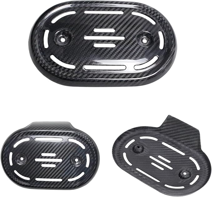 POWER JAMES Black 100% Carbon Fiber Air Filter Trim Cover for Harley Davidson 18-23 FLFBS/FLHCS/FXFBS/FXBR, CVO Touring 114 Models 29400267