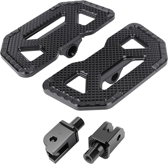 Foot Pegs for Harley Softail 2018-2025 CNC Adjustable Floorboards | 360° adjustable billet CNC aluminum foot pegs with an anti-slip design for superior comfort and control.