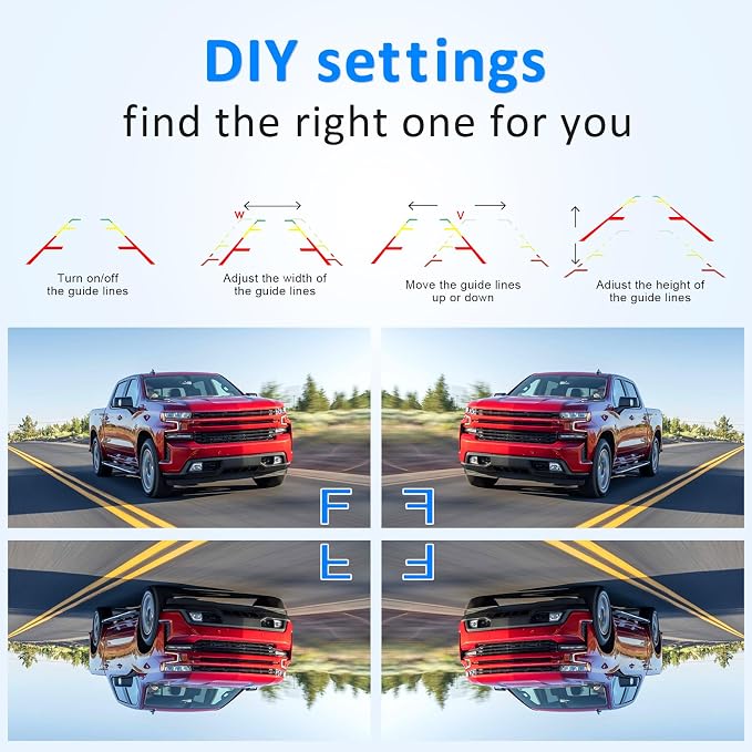 1080P HD Wireless Backup Camera 7 Inch: Clear Real-Time Rear View for Towing Campers, Trailers and 5th Wheels - Auto Night Vision, 12-Mins Easy Install for Truck & RV Owners