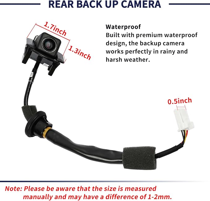 Backup Camera K015-67-RC0A K01567RC0A Rear View Back up Camera Compatible with Mazda CX-5 2013 2014 2015 2016 Park Assist Camera Replace K015-67-RC0 K01567RC0 MA1960108