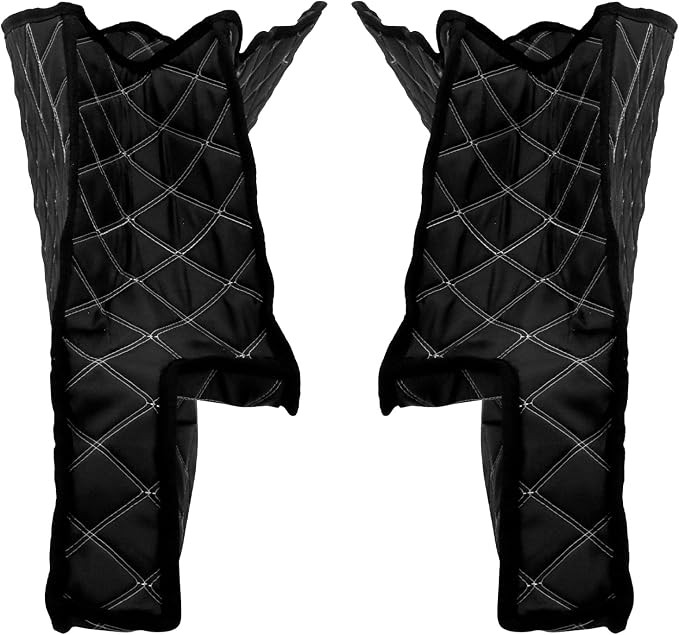 5'' Stretched Saddlebag Liners Inserts White Thread Compatible with Harley 2014-2023 1 Pair
