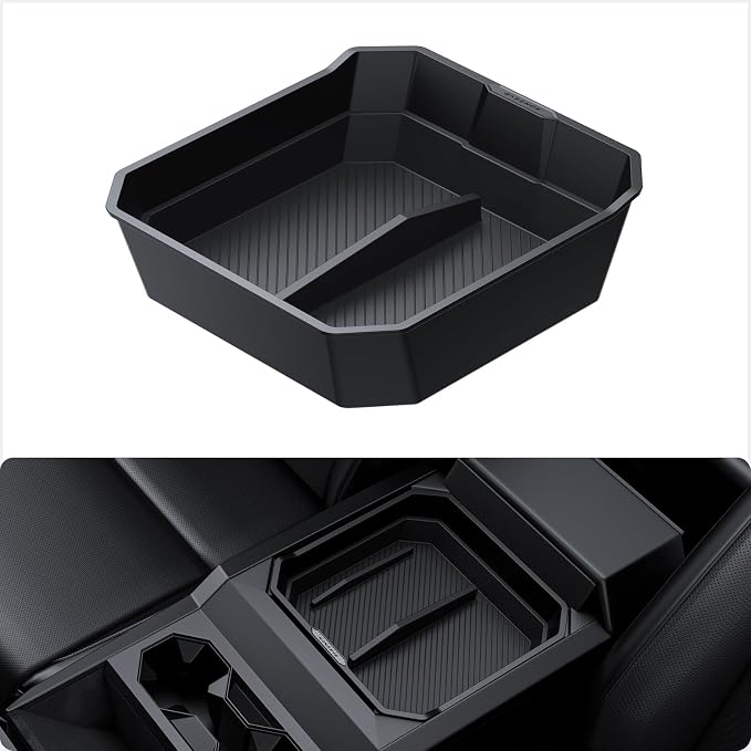 BASENOR Tesla Cybertruck Center Console Organizer and Cybertruck Trash Can