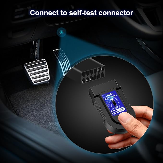 JOPLAY OBD1 Scanner and Code Reader ONLY Compatible with GM 1982-1995 Vehicles, ECM ABS Diagnostic Scan Tool with Instructions in English, Spanish, and French (Blueblack)
