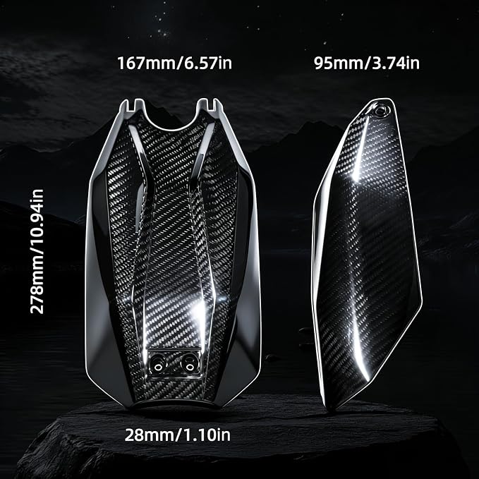 Real Carbon Fiber Battery Cover for Taparia Sting-High Strength Battery Guard Cover Talaria Sting r Bike Carbon Fiber for Talaria Sting r Bike Accessories Talaria Sting MX3/MX4 Electric Dirt Bike