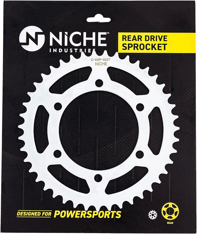 NICHE Drive Sprocket Chain Combo for Yamaha YZF-R3 MT-03 YZF-R25 MT-25 Front 14 Rear 43 Tooth 520V O-Ring 112 Links