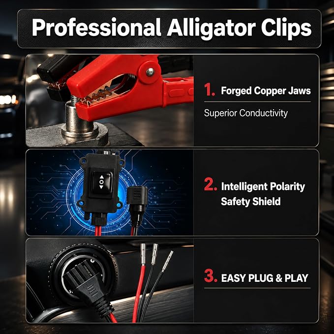 Universal Car Motor Diagnostic Tool, Car Diagnostic Tool Scanner and Battery Tester, Scanner Check Engine Light, Evap Test, Cranking & Charging System Test for Car Motorcycle, for All Cars