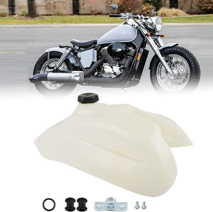 GXYWADY Plastic Fuel Gas Tank and Cap Replacement for Honda Trx Fourtrax 250 1985-1987 FT49010 Beige