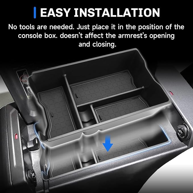 SXCY for 2026 Toyota RAV4 Center Console Organizer for 2026 Toyota RAV4 Accessories for 2026 Toyota RAV4 Console Organizer Armrest Console Tray