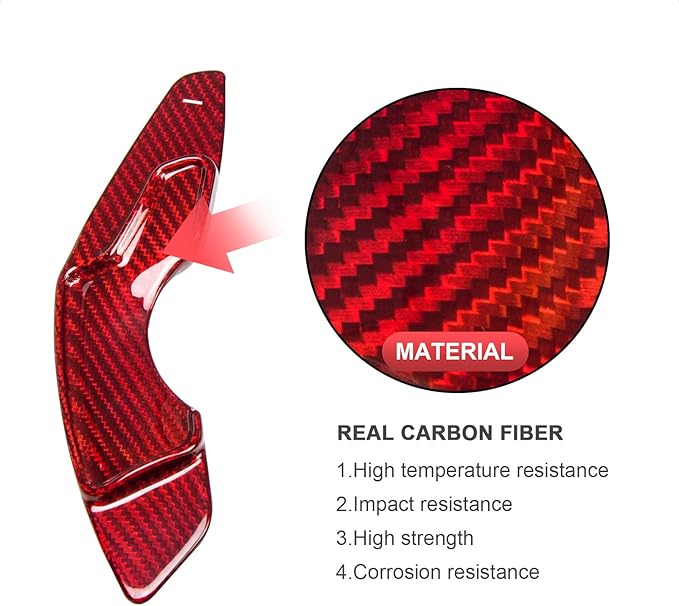 Steering Wheel Accessories Shift Paddle Shifter Extension Carbon Fiber Trim Cover Compatible with Lexus is XE30 IS300h AVE30 NX 300h AZ10 NX RC 350 XC10 RC 300h F Sport
