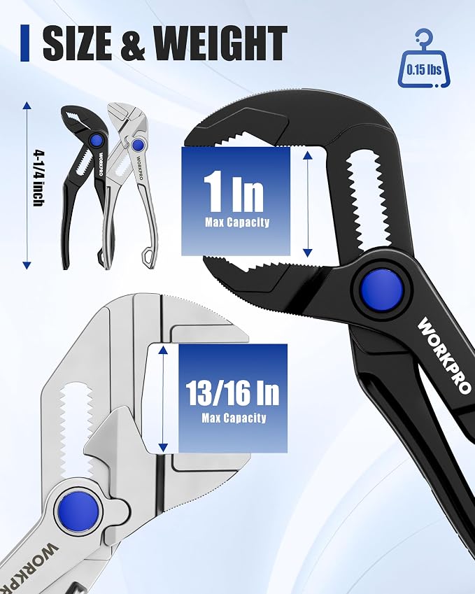 7-piece WORKPRO Pliers Set & WORKPRO 2-Piece Mini Pliers Set
