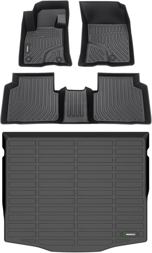 ANBINGO®Floor Mats Fit for Ford Escape 2020-2025(NO Hybrid) All Weather Mats for Ford Escape TPE Car Matt Rugs for Escape Rubber Trunk Carpet for Escape Automotive Accessories