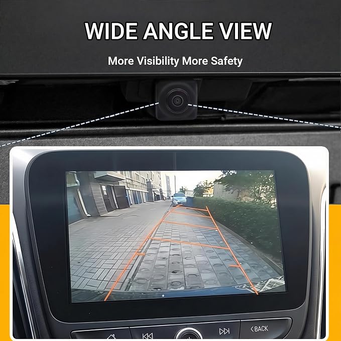 Backup Camera Compatible with Chevrolet Malibu 2023-2024 1.5L 4Cyl, Reverse Parking Assist, Plug-and-Play OEM Replacement Rear View Camera Replaces# 84543080 42861580