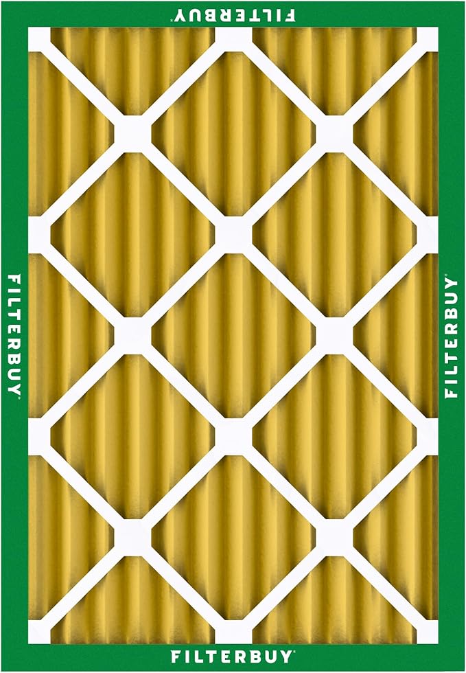 Filterbuy 18x24x2 Air Filter MERV 11 Superior Pet & Allergy Defense (5-Pack), Electrostatic Pleated HVAC AC Furnace Filters Replacement (Actual Size: 17.38 x 23.38 x 1.75)