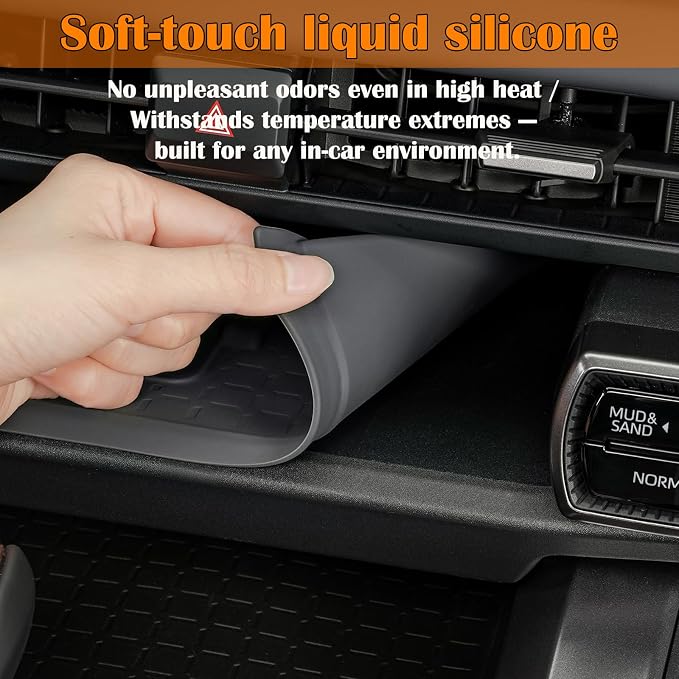 2026 RAV 4 Center Console Wireless Charging Mat Organizers Compatible with Toyota 2026 RAV 4 XSE GR Sport Hybrid Limited XLE Woodland 2026 RAV 4 Interior Accessories,Center Upper Level Trays