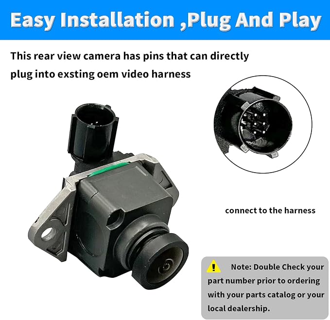 Rear View Backup Camera Compatible with 2014 2015 Jeep Grand Cherokee Reverse Park Assist Back Up Camera Replaces 68375333AA 68137943AD 68137943AE 68137943AF 68137943AG 68137943AH 590-071