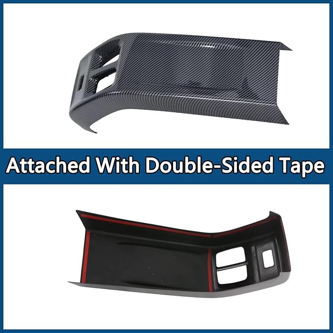 Rear Air Condition Vent Outlet Cover Anti Scratch Rear Center Air Vent Trim Decorative Auto Interior Accessories Kit ABS Material Imitation Carbon Fiber Pattern for Chevrolet Trax 2023-2026