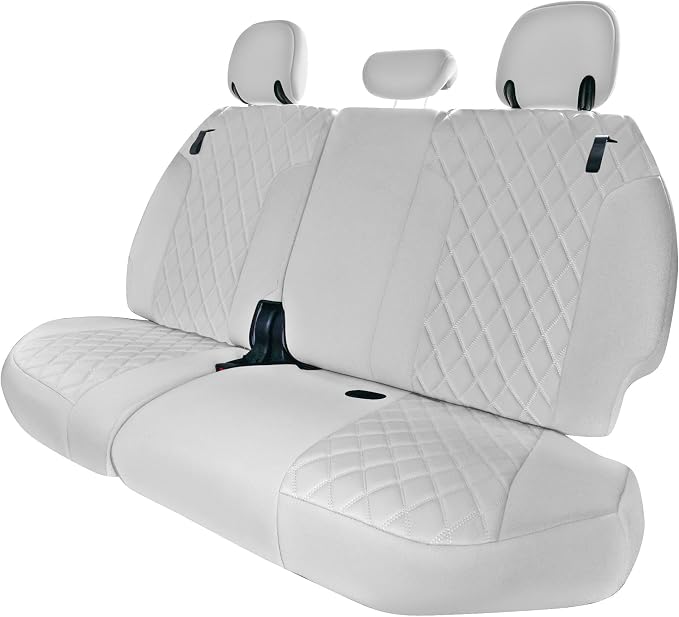 FH Group Custom Fit Car Seat Covers Specifically Made for Toyota Sienna 2021-2024, Gray Ultraflex Neoprene 3rd Row Set Automotive Seat Covers, 7-8 Seater SUV Seat Covers, Toyota Accessories