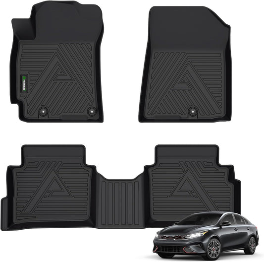 ANBINGO® Floor Mats Custom for 2019-2024 Kia Forte Waterproof Car Mats All Weather Guard Floor Liners 1st& 2nd Row Full Set, S | EX | FE | LX | LXS | GT | GT-Line
