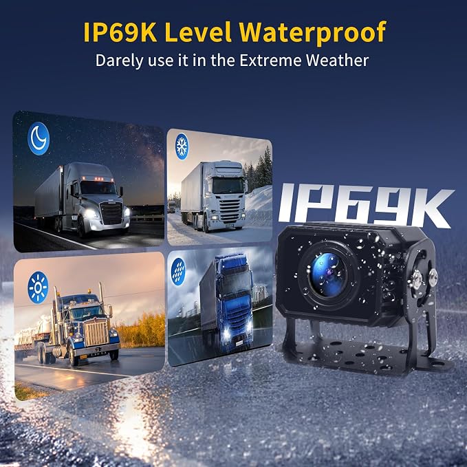 Single Camera for Semi Truck Camera System,Suitable for ATOVANKA 10.36 inch Semi Truck Monitor