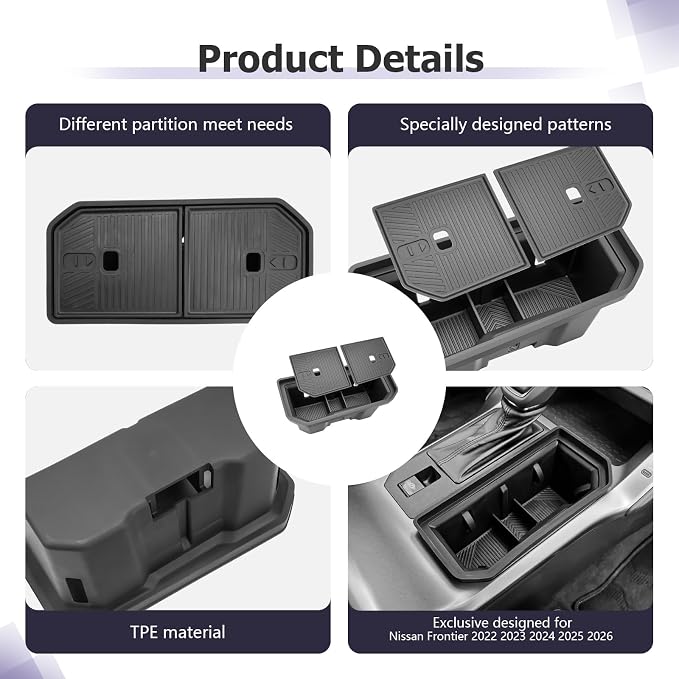 LUWU 2026 RAV 4 Center Console Cup Holder Compatible with 2026 RAV 4 Premium TPE Cup Holder Hidden Secondary Storage Box Spill-Proof, Easy Install & Clean, Black Interior Accessories