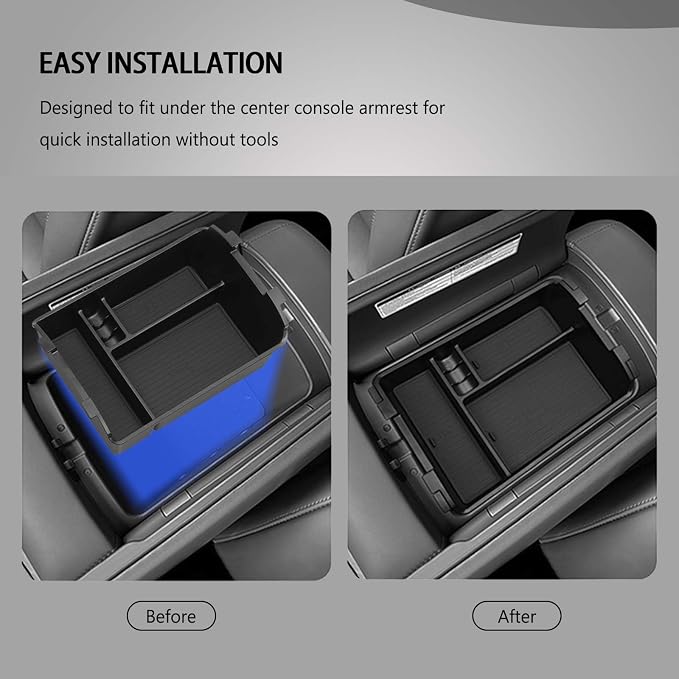 Center Console Organizer for 2026 Hyundai Palisade for 2026 Palisade (Calligraphy, Hybrid Calligraphy) Accessories (Only for 7-Seat)