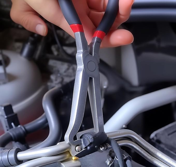 60-Degree Angled Electrical Disconnect Pliers for Automotive Connectors, Sensors & Wire Plugs - Locking Push Tab Removal Tool with Non-Slip Grip, (3-Piece Set) (3 PCS)