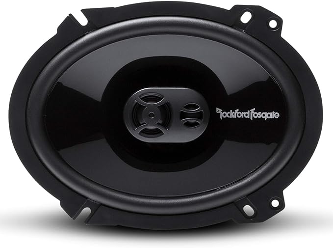 Rockford Fosgate P1683 Punch 6"x8" 3-Way Coaxial Full Range Speakers - Black (Pair)