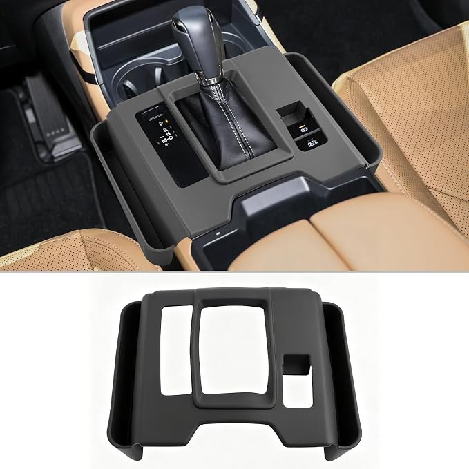 CDEFG for 2026 Mazda CX-5 Gear Shift Panel Cover, Center Console Storage Box Trim Cover with Side Pockets, S Select Preferred Premium Accessories | Silicone Material