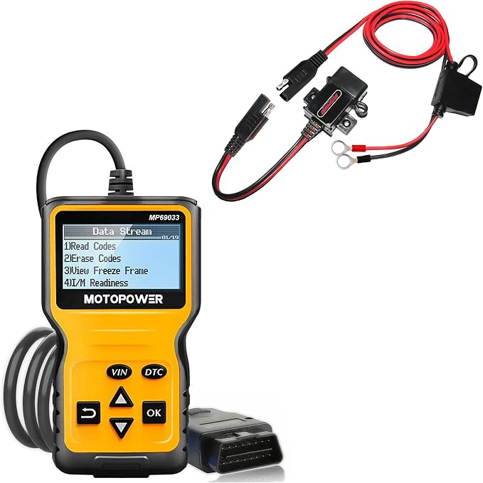 MOTOPOWER Vehicle Diagnostic Tool and Motorcycle USB Phone Charger