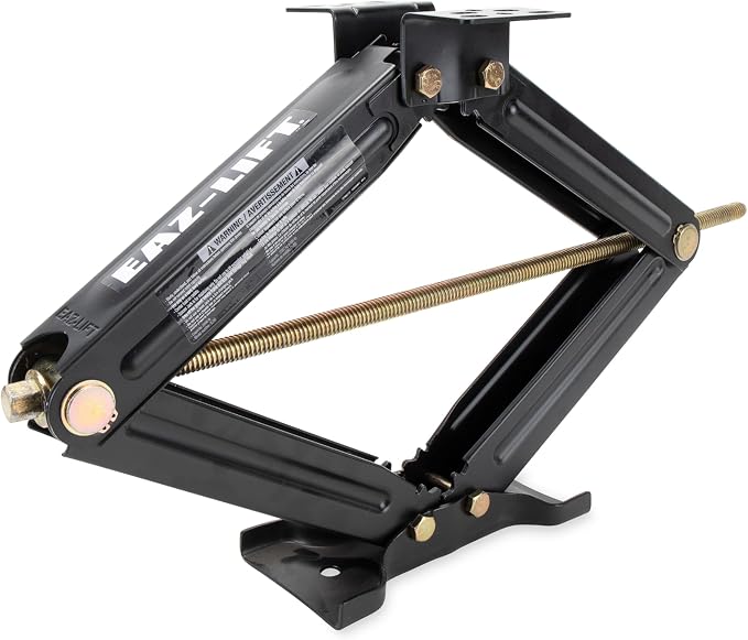 Camco EAZ-Lift 24-inch RV Stabilizing Scissor Jacks, Features a 5,000 lb Load Capacity - Heavy-Duty Steel Construction – Set of 2 (48820)