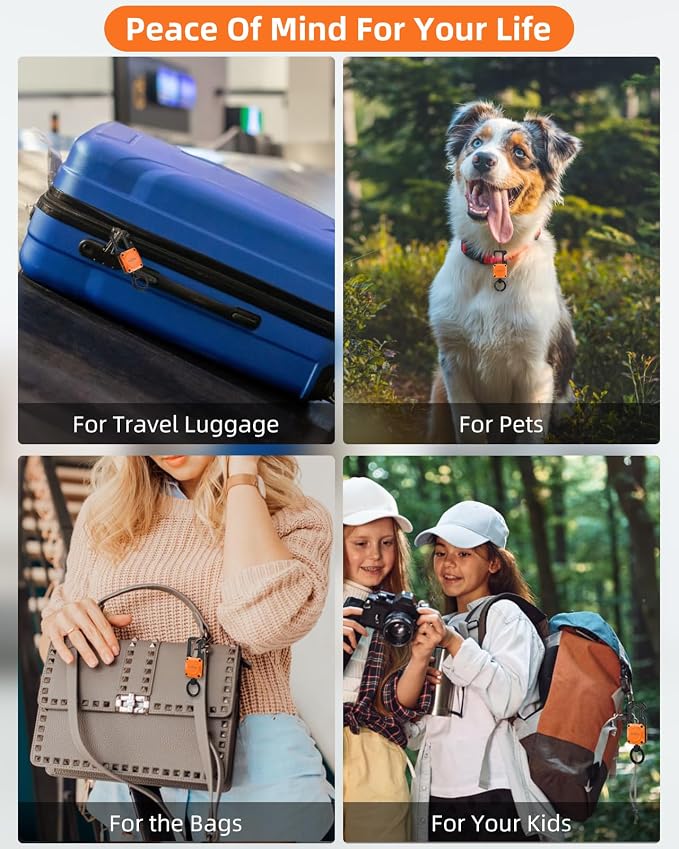 ExtreLife Keychain, Works with Apple Find My, Bottle Opener, Carabiner Car Key Chains with Gps Tracker