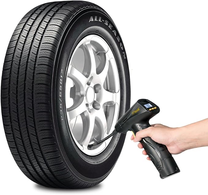 AIRMAN Airgun 2.0 High Performance Rechargeable Handheld Inflator with 150 PSI Digital Pressure Gauge - Li-ion Battery and 12V Car Power Adapter