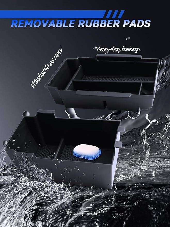 for Crosstrek 2 Pcs Double-Layer Armrest Box Organizer + Hanging Center Console Organizer 2024-2026 Subaru Crosstrek Hybrid/Impreza Accessories Storage Box(Only for 2022-2026 C300)