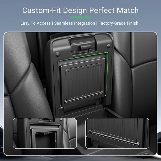 xipoqix Engine Filter Vent Protector Compatible with 2025 2026 Toyota 4Runner One-Touch Hidden Storage Box Center Console Organizer Replacement for 2025 2026 Toyota 4Runner Accessories