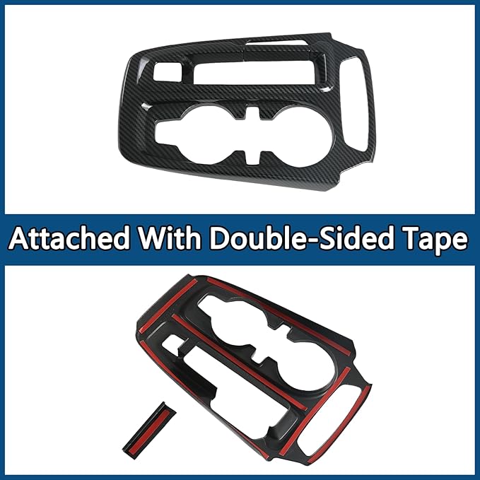 2 Pcs Center Central Control Gear Shift Panel Trim Protection Cover for Chevrolet Trailblazer 2024-2026 Gears Shifter Console Panels Decoration Accessories (Imitation Carbon Fiber Pattern)