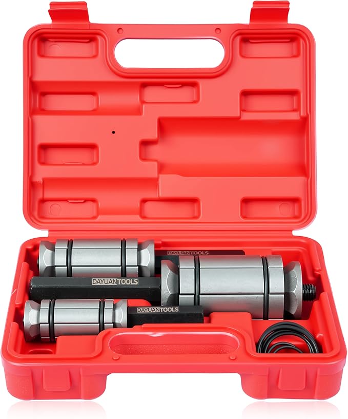 DAYUAN 3 Pcs 1-1/8'' to 3-1/2'' Exhaust Pipe Expander Tool Set, Tail Pipe Spreader Kit Compatible with Most Vehicles and Trucks