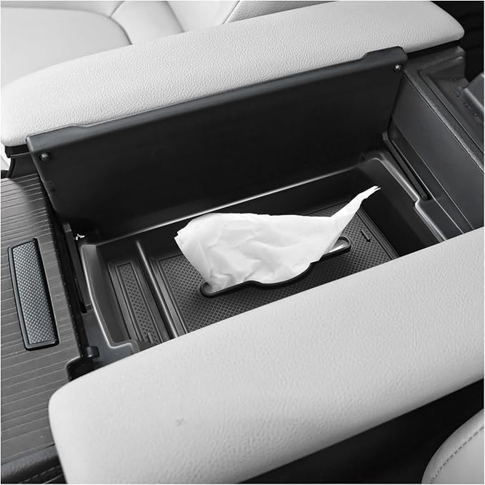 SXCY for 2025 2026 Toyota Sienna Center Console Organizer for Toyota Sienna 2021-2025 2026 Center Console Tray 2024-2026 Sienna Accessories Tissue Tray Paper Towel Organizer Enhanced Tissue Storage