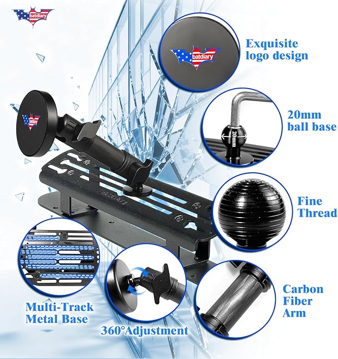 2025 F150 Ra Port Magnetic Phone Mount Compatible with 2024 2025 2026 Ford F150 Truck Accessories Metal Cell Phone Holder Dash Platform Mount
