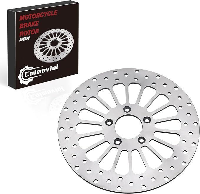 Brake Disc Rotor Rear 11.5'' Fit for Harley Davidson Touring Sportsters Softails Dyna Early Super Glide 1984-2020, Update 420 Stainless Steel Motorcycle Brake Rotor