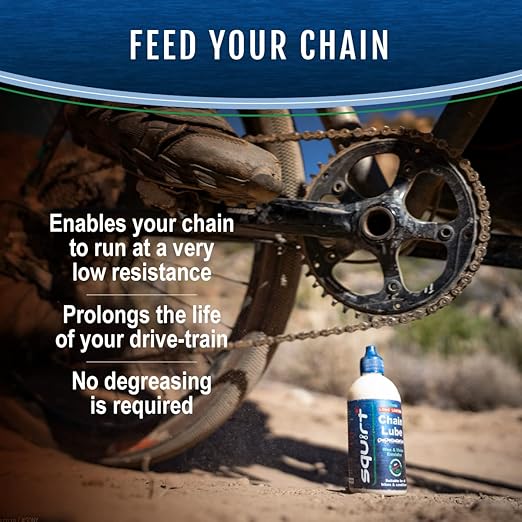 Squirt Chain Lube for Bikes (0.5 Oz, 6 Pack) – Long-Lasting Lubricant for All Bike Chains – All-Weather Dry Bike Chain Lube to Reduce Noise & Chainsuck – Bicycle Tools & Maintenance Aid