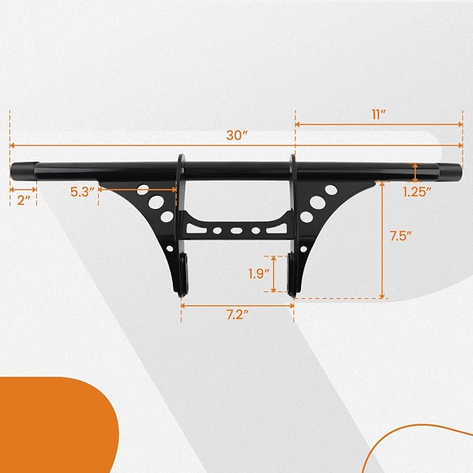 maXpeedingrods Front Engine Guard Crash Bar Highway Peg Bar for Harley Sportster 883 1200 2004-2023