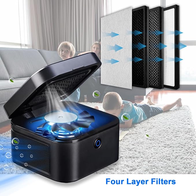 SHD Multifunctional Smokeless Ashtray,USB Rechargeable HEPA Filter Ashtray, Smoke Eaters for Home Room Office Car Indoor Outdoor